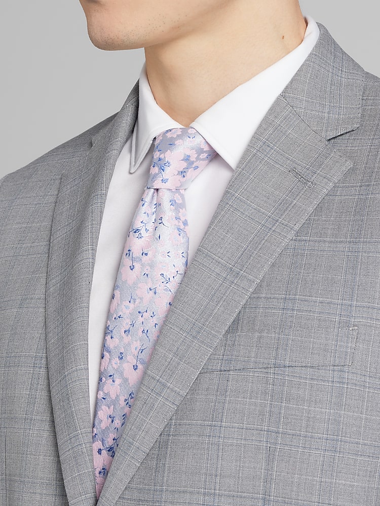 Classic Fit Wool Blend Plaid Suit