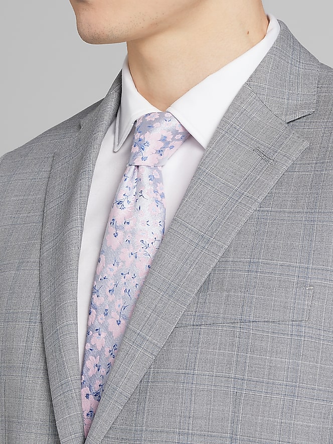 Joseph Abboud Classic Fit Wool Blend Plaid Suit