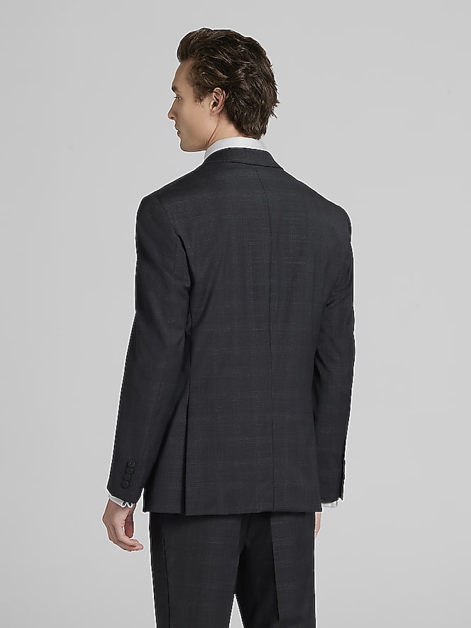 Awearness Kenneth Cole Modern Fit Plaid Suit