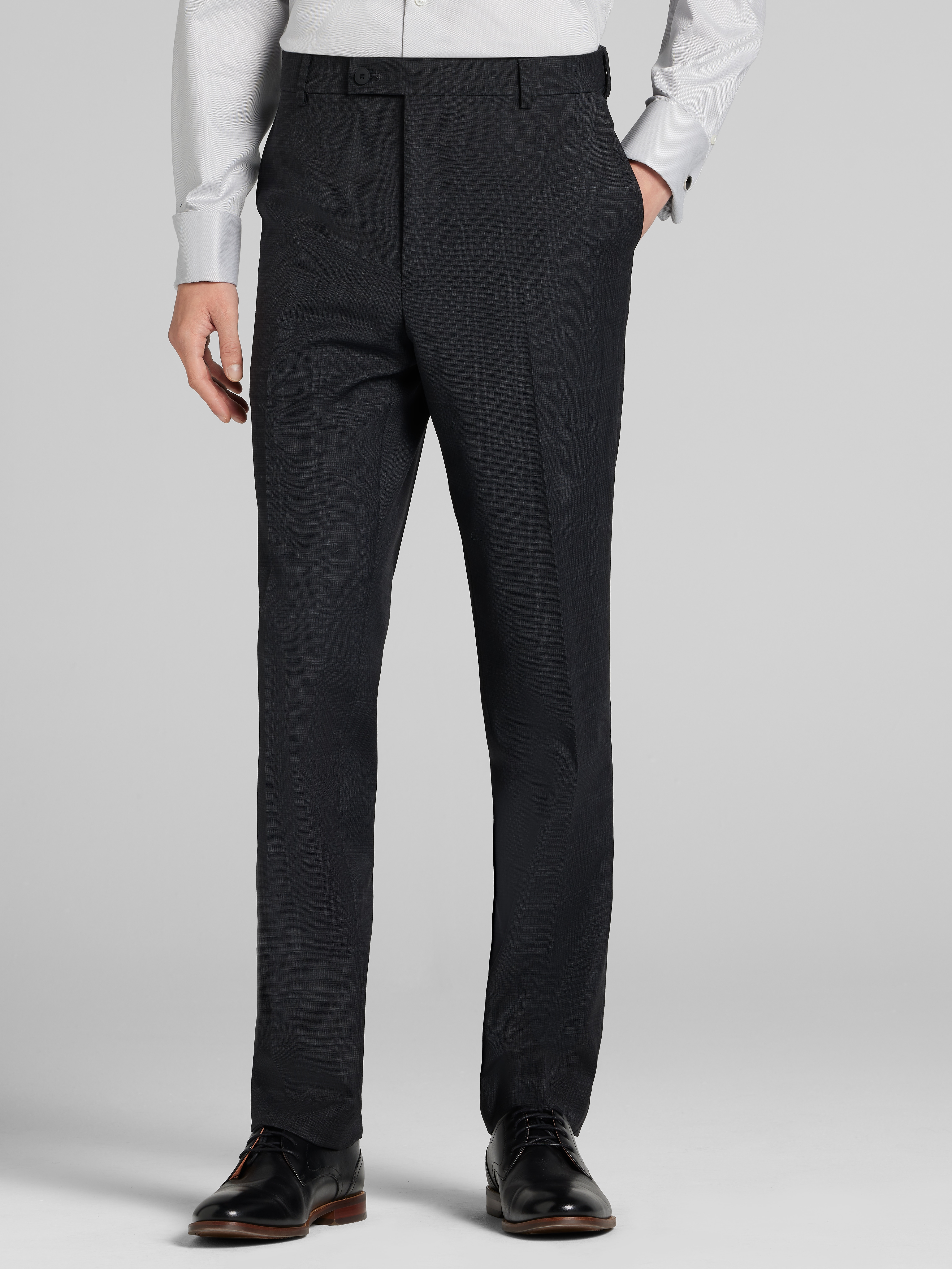 Modern Fit Plaid Suit