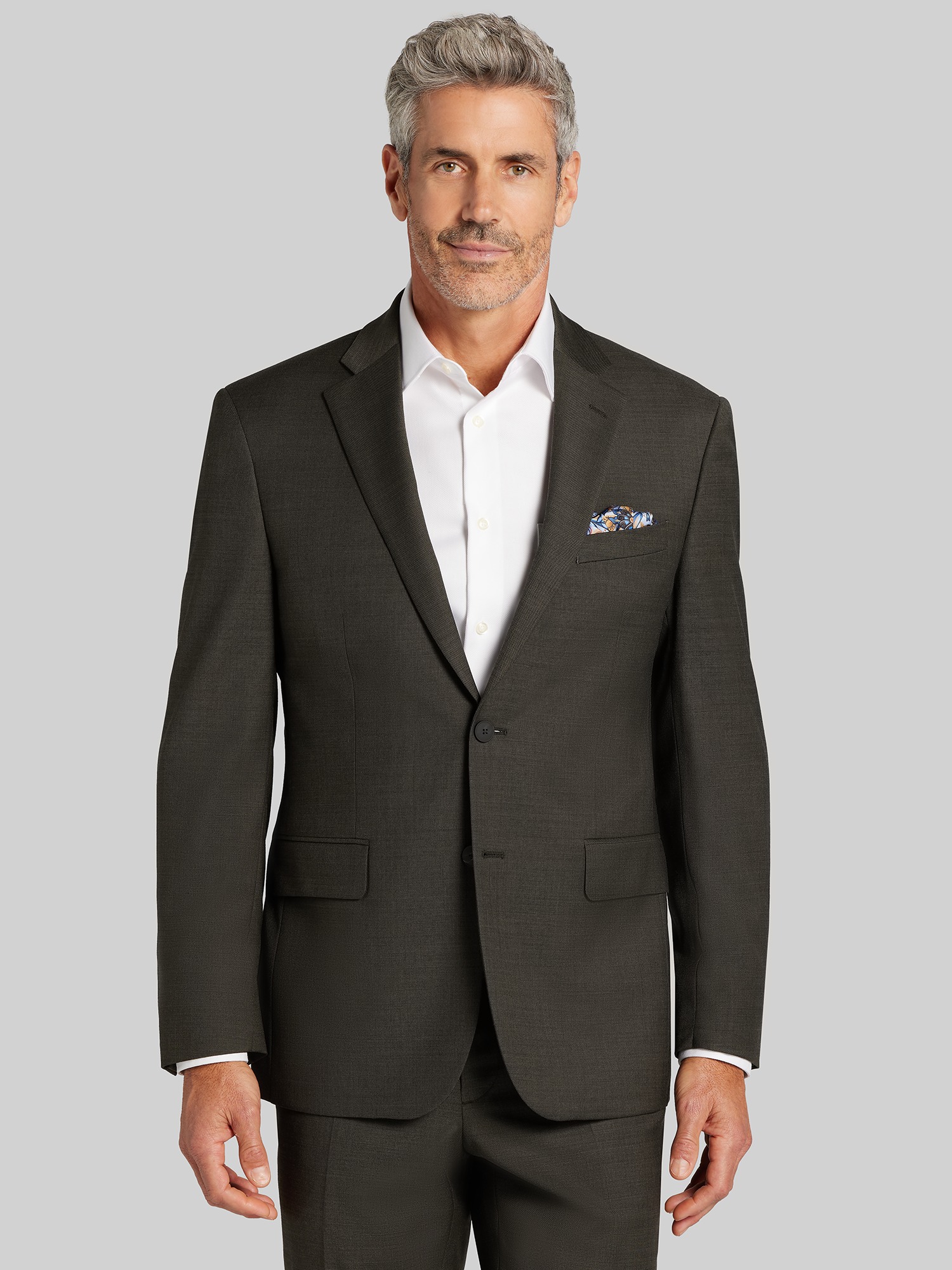 Awearness Kenneth Cole CHILLFLEX Modern Fit Suit, Olive - Green