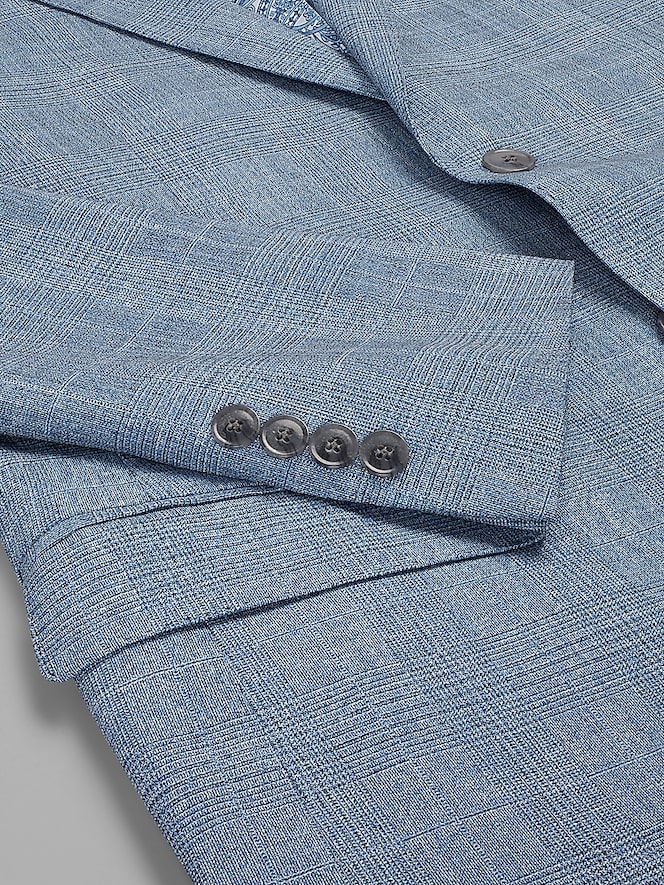 Egara Skinny Fit Windowpane Suit Jacket