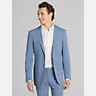 Egara Skinny Fit Windowpane Suit Jacket