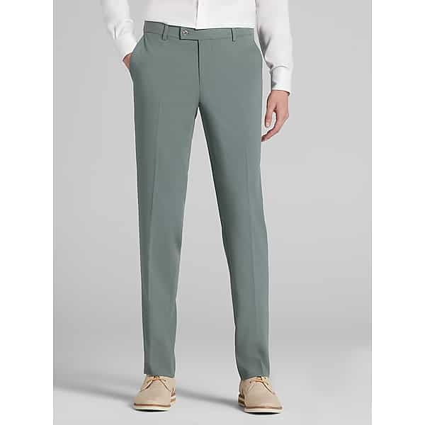 Egara Skinny Fit Men's Suit Pants Sage - Size: 32W x 32L