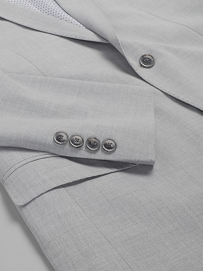 Egara Skinny Fit Notch Lapel Suit Jacket, Light Grey - Image 4 of 7
