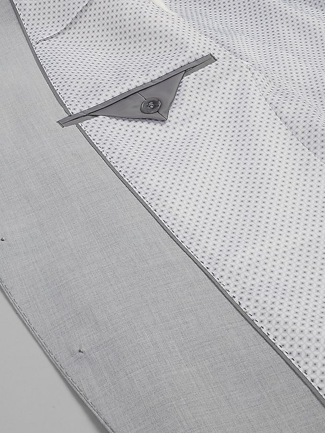 Egara Skinny Fit Notch Lapel Suit Jacket, Light Grey - Image 6 of 7