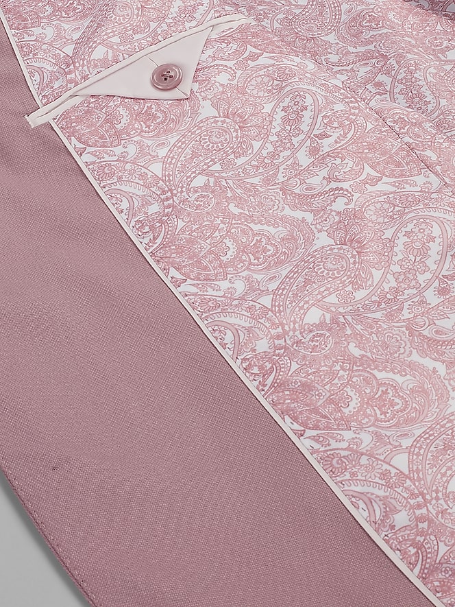 Egara Skinny Fit Peak Lapel Suit Jacket, Dusty Rose - Image 6 of 7