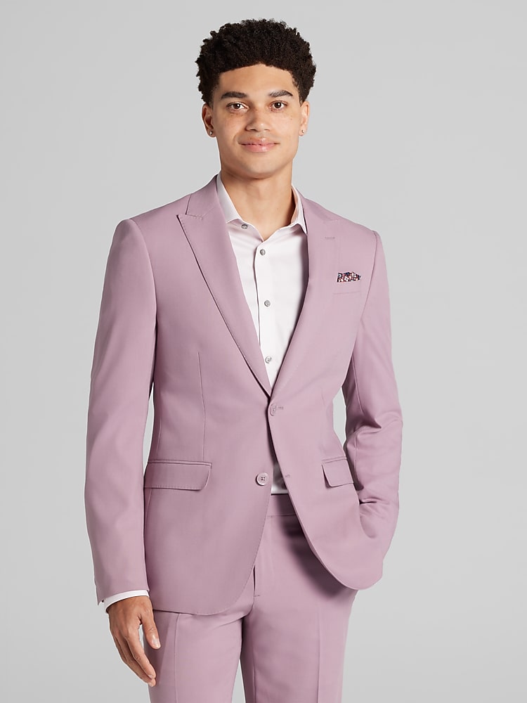Egara Skinny Fit Suit Jacket, Dusty Rose - Pink | Men's Wearhouse