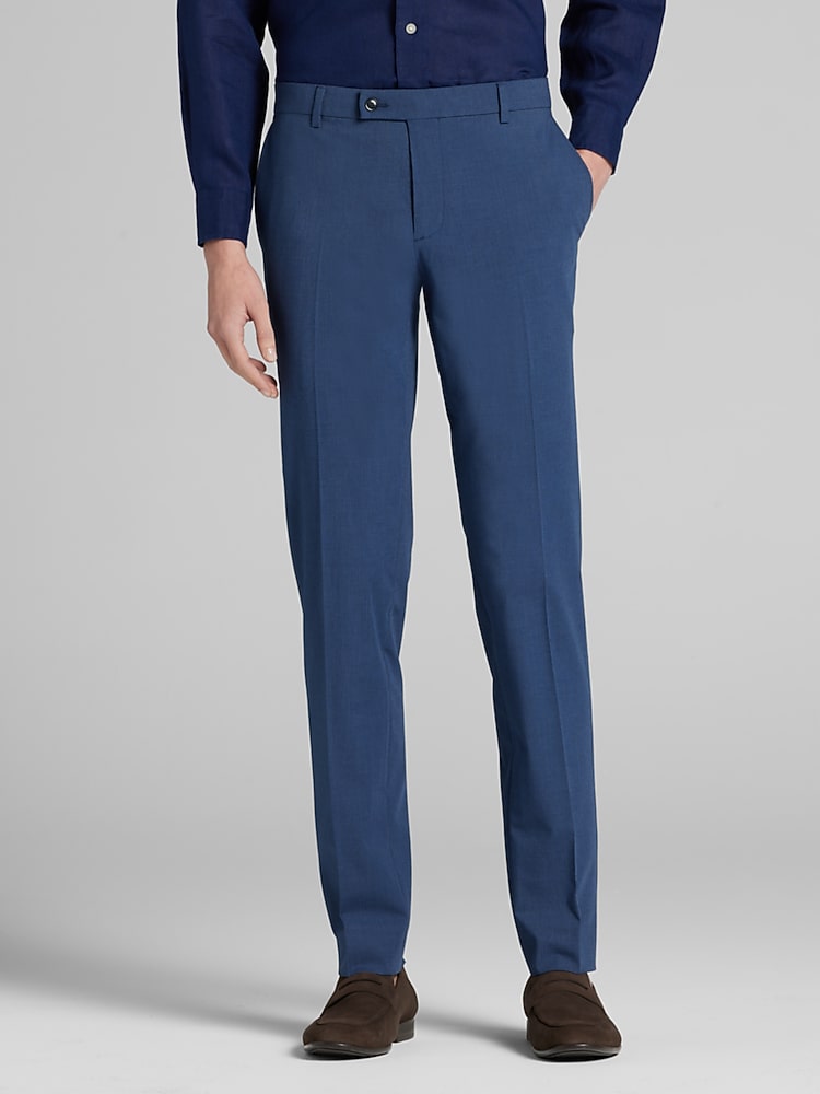 extra slim fit mens dress pants Shop Slim-Fit Stretch Dress Pant – Black main image 0