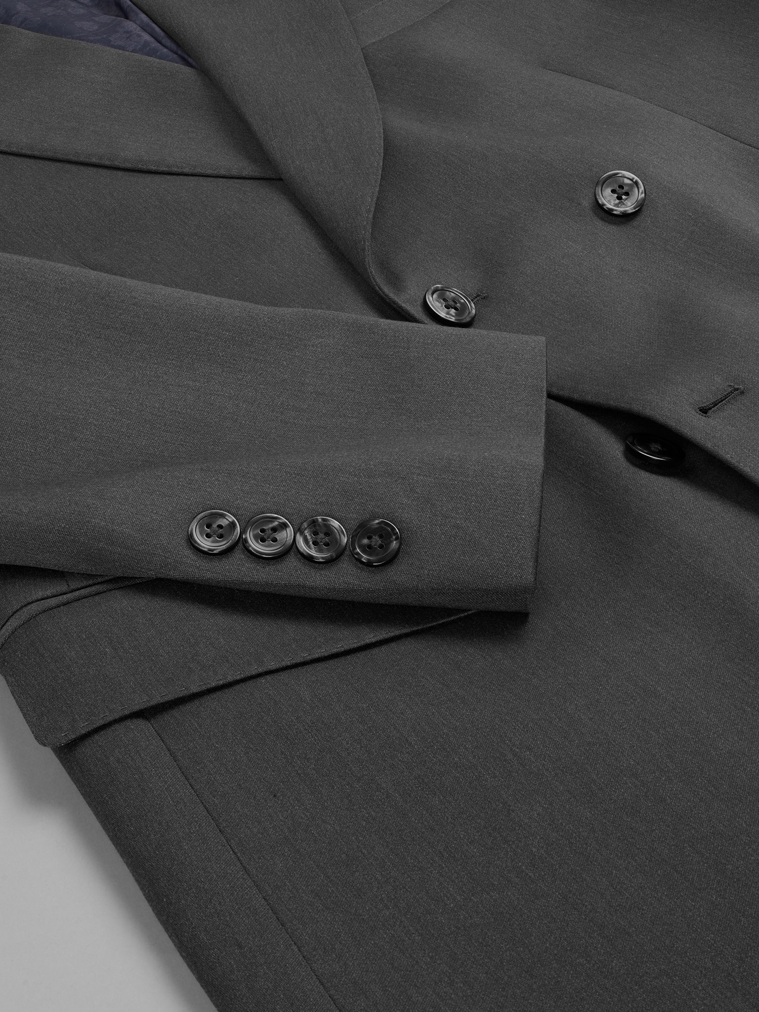 Relaxed Fit Double Breasted Suit Jacket