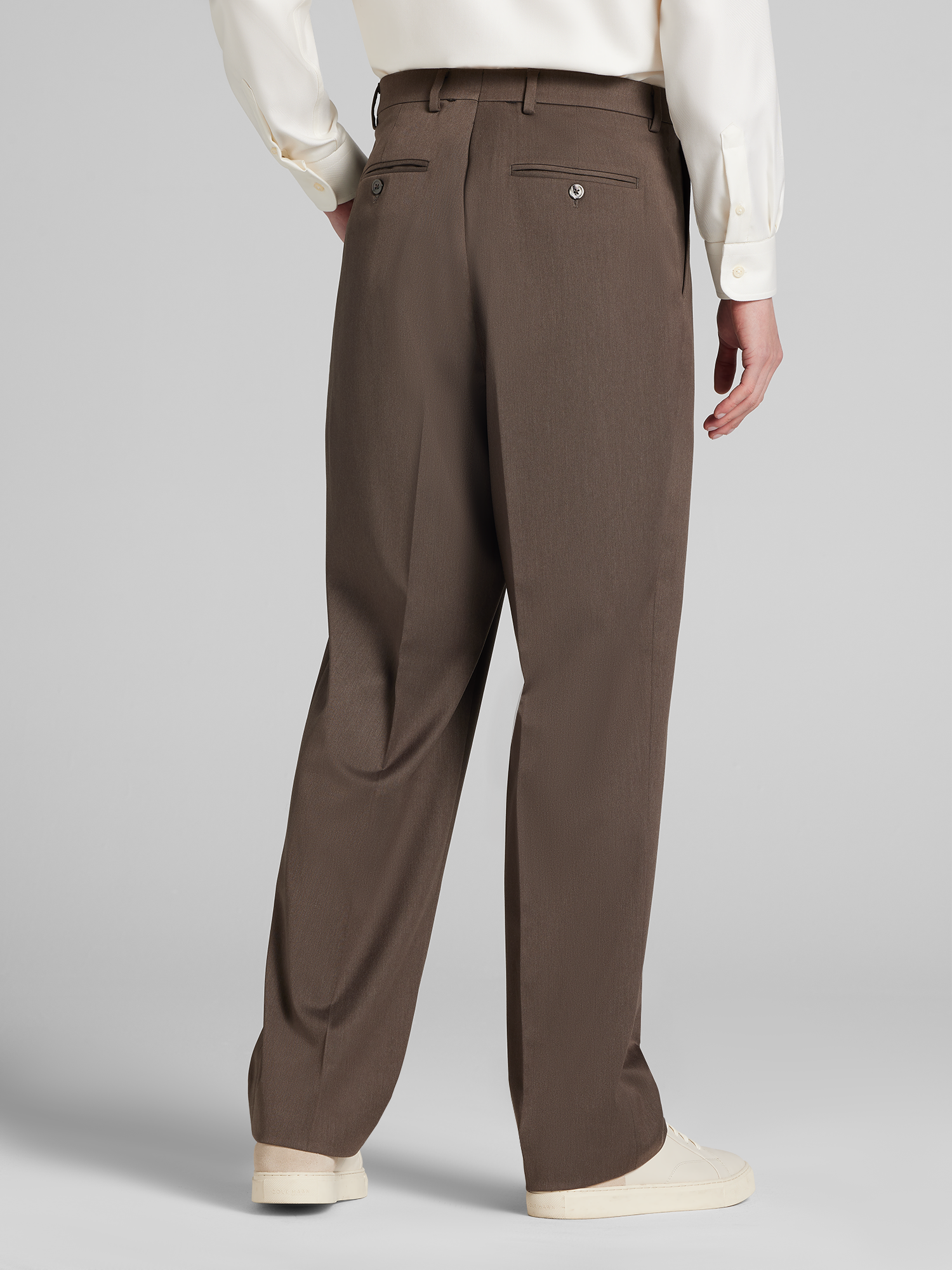 Relaxed Single Pleat Suit Pants
