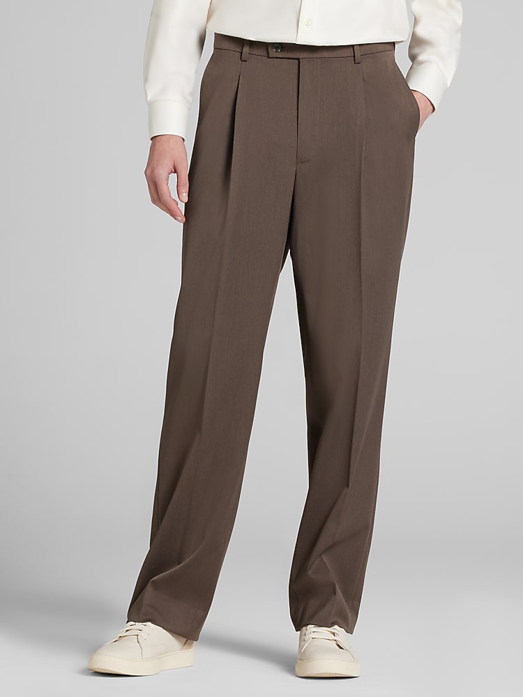 slim fit dress slacks Athletic Fit Stretch Suit Pants
