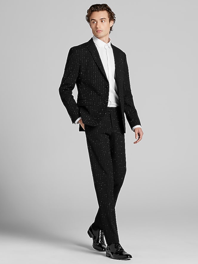 Egara Skinny Fit Stripe Suit