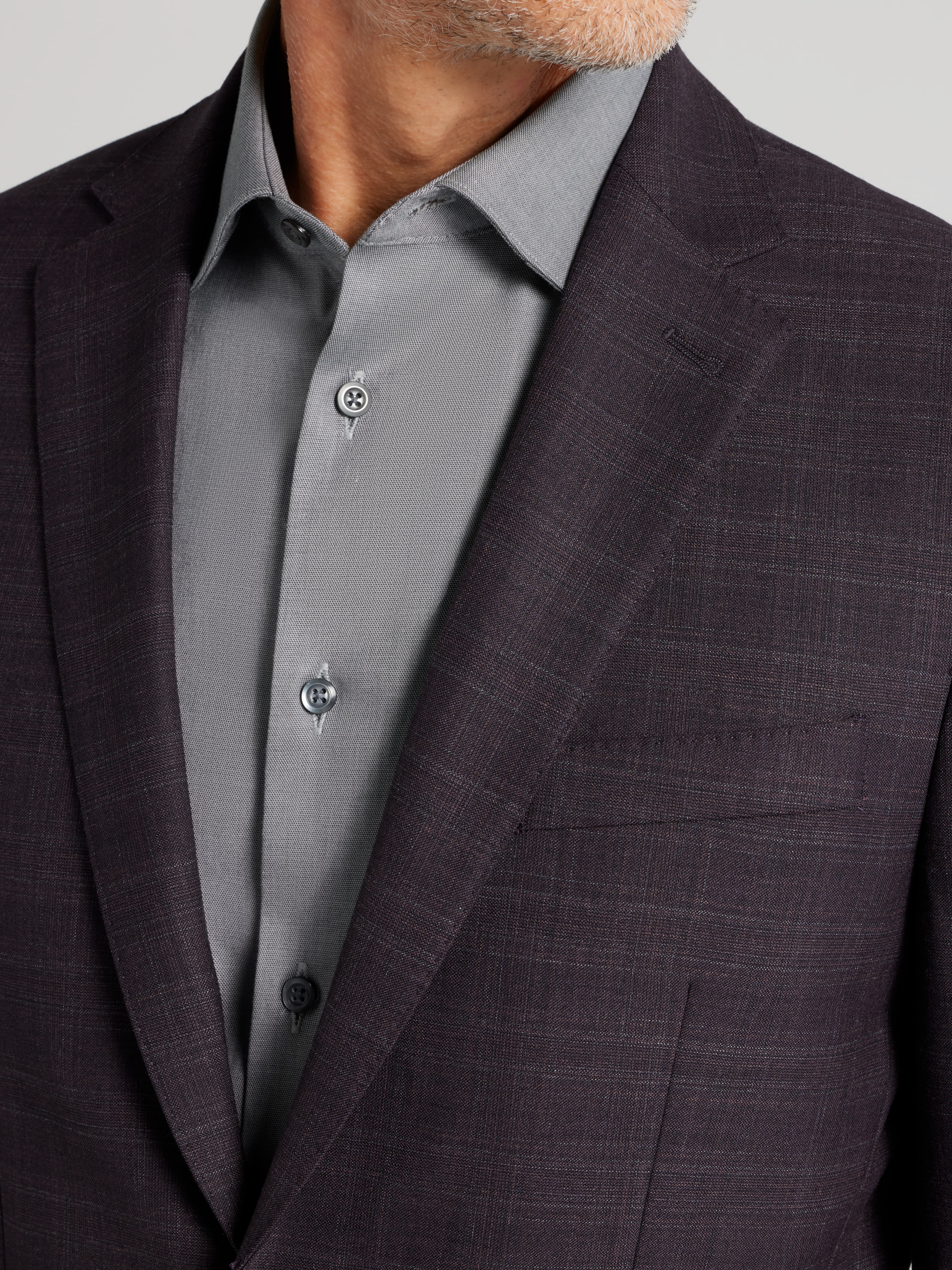 Slim Fit Plaid Suit