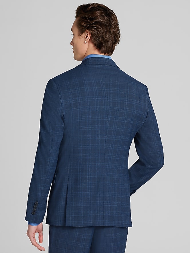 Awearness Kenneth Cole Slim Fit Plaid Suit Jacket