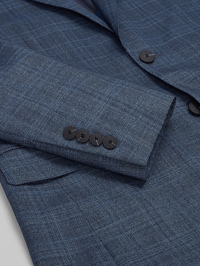 Awearness Kenneth Cole Slim Fit Plaid Suit Jacket