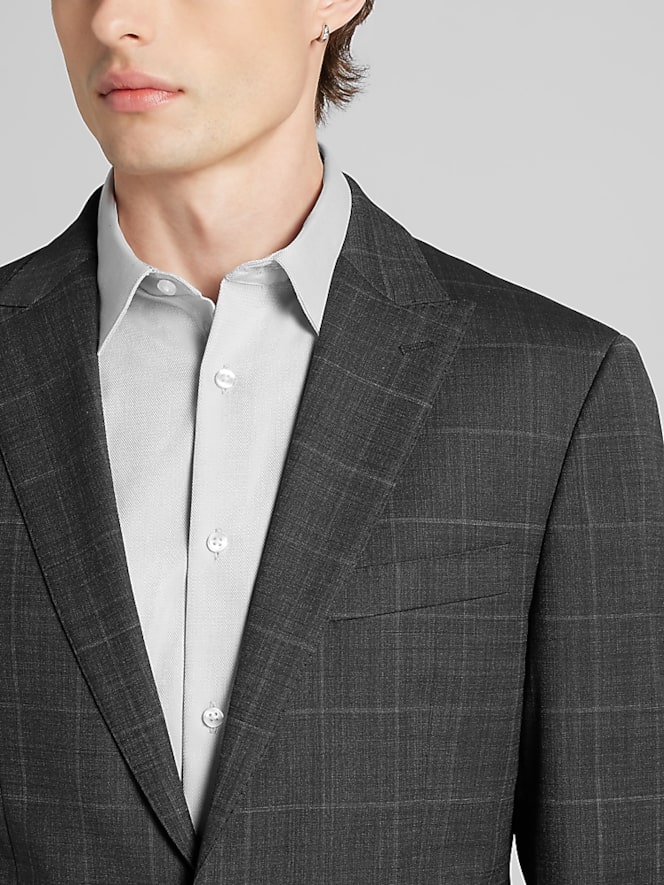 Awearness Kenneth Cole Slim Fit Windowpane Suit Jacket