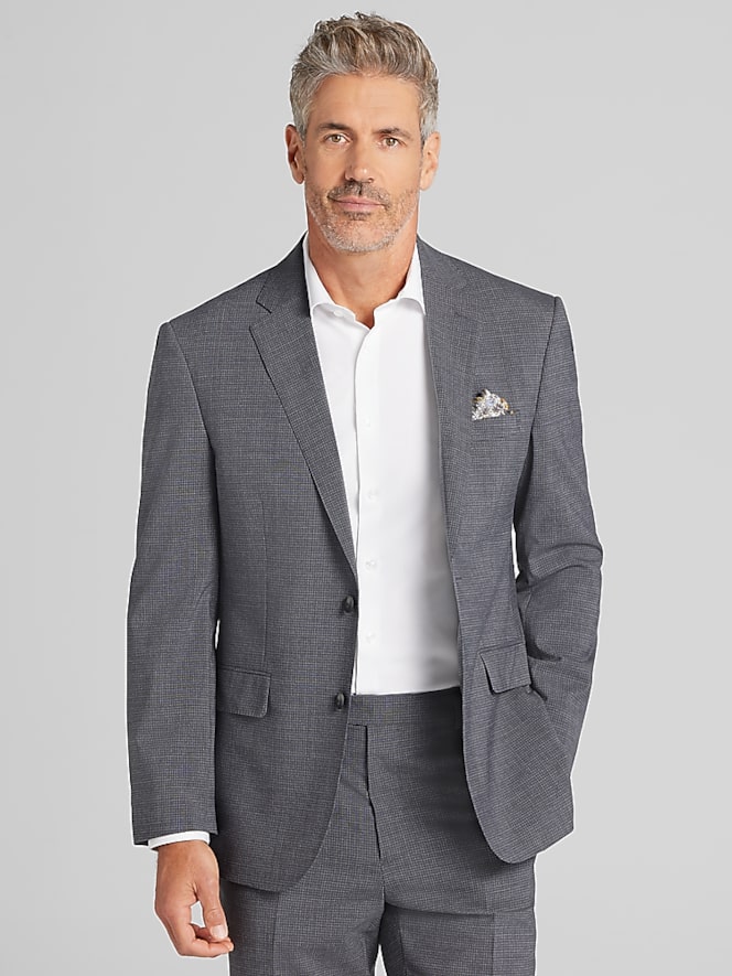 Awearness Kenneth Cole Modern Fit Grid Suit Jacket