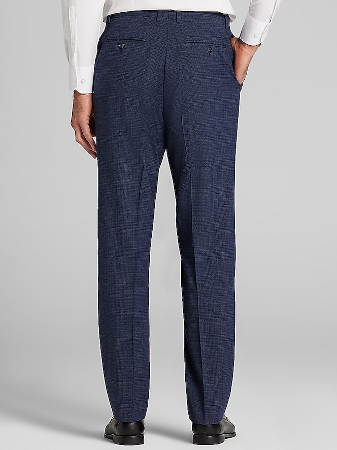 Joseph Abboud Classic Fit Plaid Suit Pants