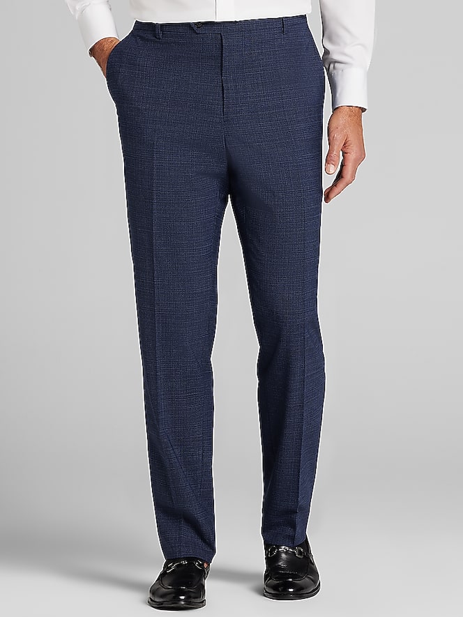 Joseph Abboud Classic Fit Plaid Suit Pants