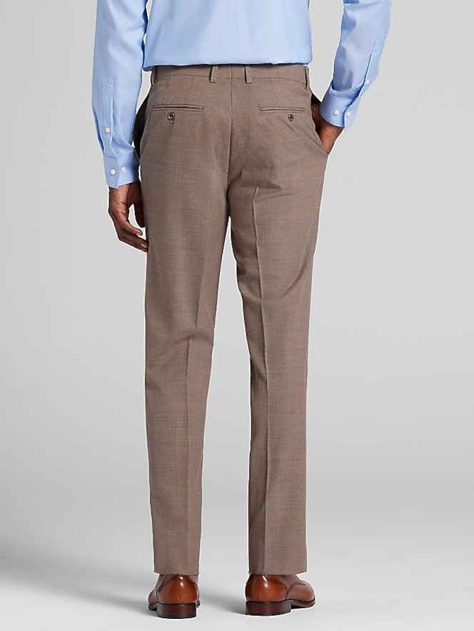 Joseph Abboud Classic Fit Windowpane Plaid Suit Pants