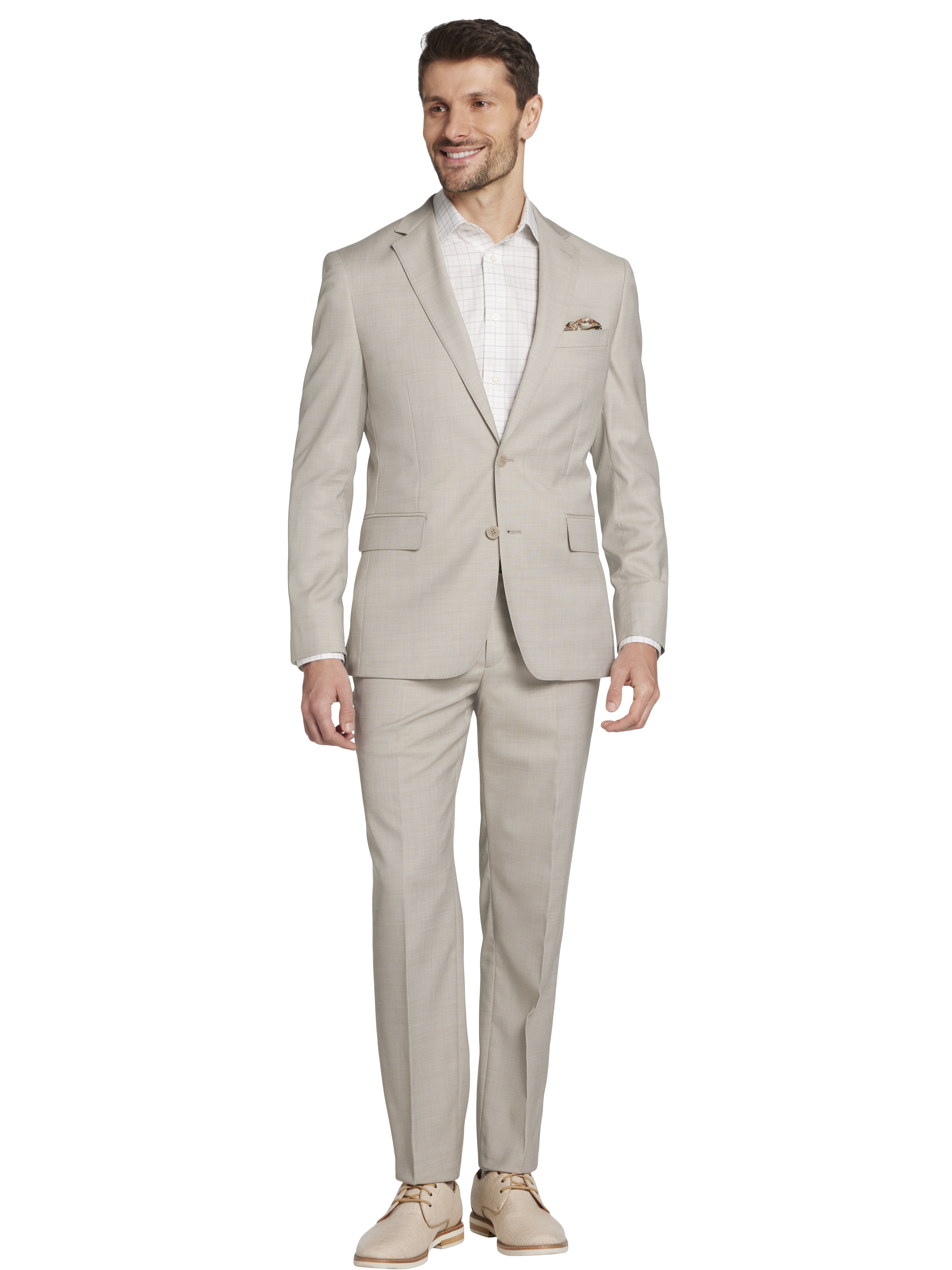 Slim Fit Wool Blend Suit