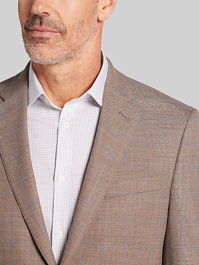 Joseph Abboud Classic Fit Windowpane Suit Jacket