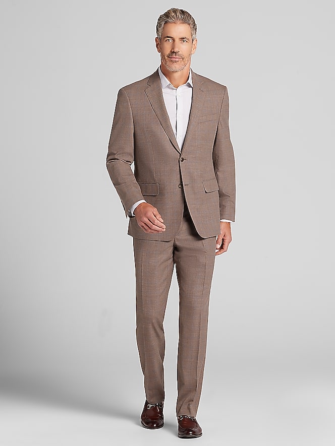 Joseph Abboud Classic Fit Windowpane Suit Jacket