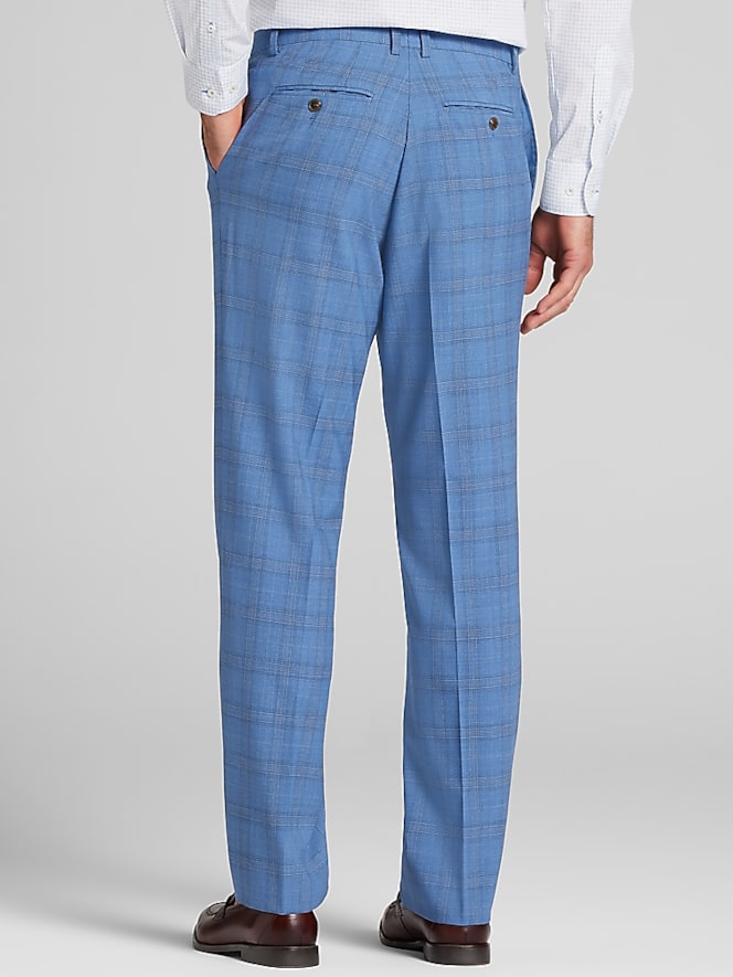 Joseph Abboud Classic Fit Plaid Suit Pants