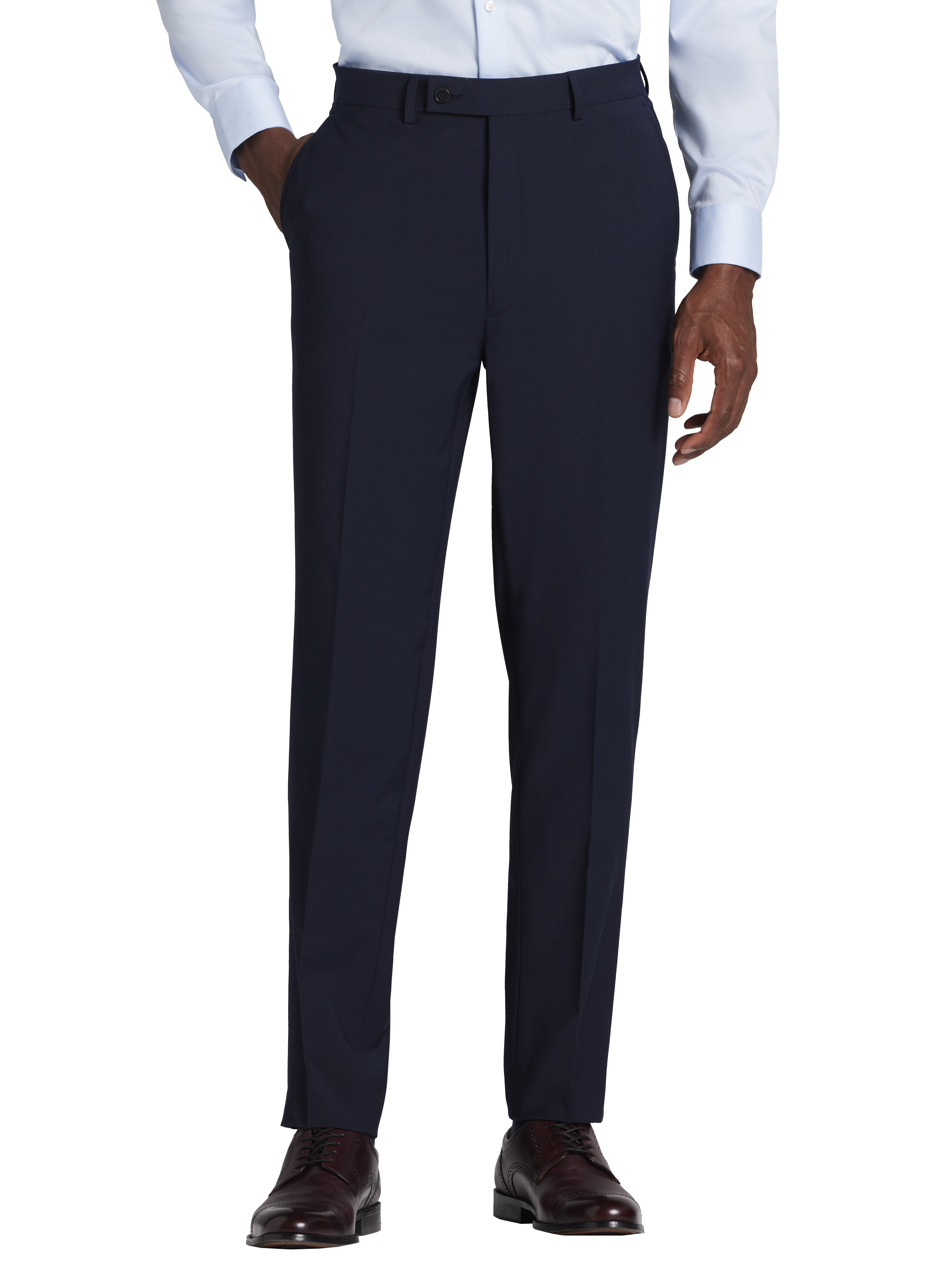 Calvin Klein Slim Fit Premium Wool Blend Suit, Navy Solid - Blue | 2 Piece  Suits | Men's Wearhouse