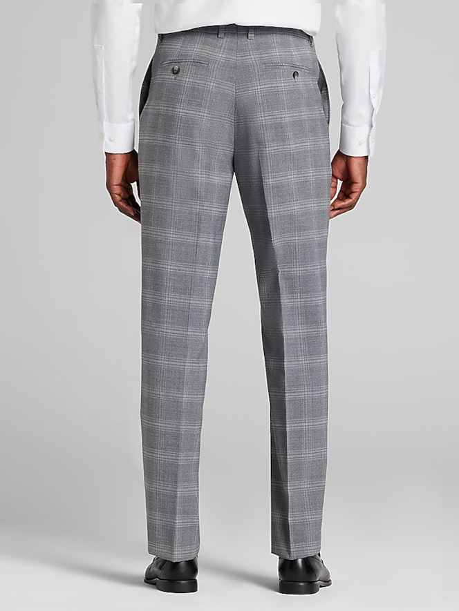 Awearness Kenneth Cole Modern Fit Plaid Suit Pants