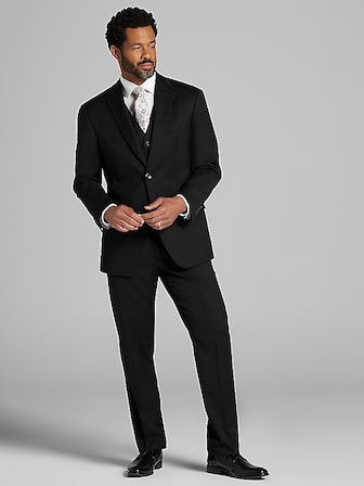 Classic Fit Wool Blend 3-Piece Suit