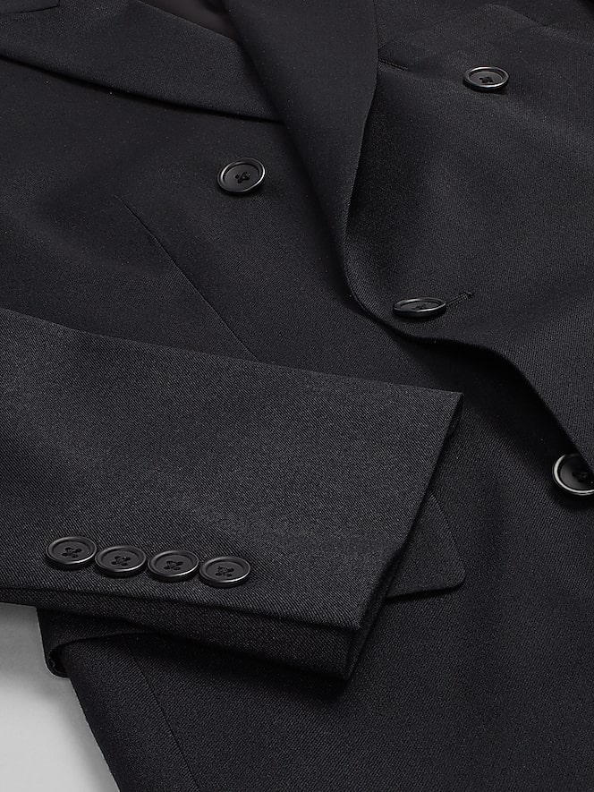 Pronto Uomo Platinum Modern Fit Premium Wool Blend Double Breasted Suit Jacket