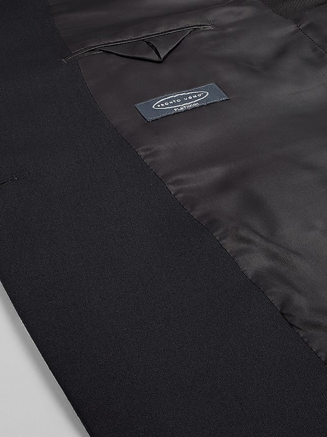 Pronto Uomo Platinum Modern Fit Premium Wool Blend Double Breasted Suit Jacket
