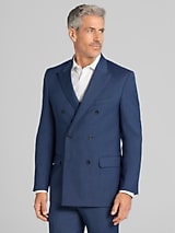 Pronto Uomo Platinum Modern Fit Premium Wool Blend Double Breasted Suit Jacket