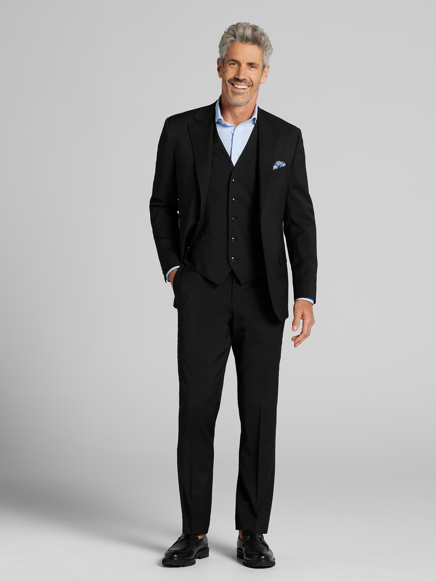 Joseph Abboud American Bespoke Modern Fit Wool Full Lined Suit