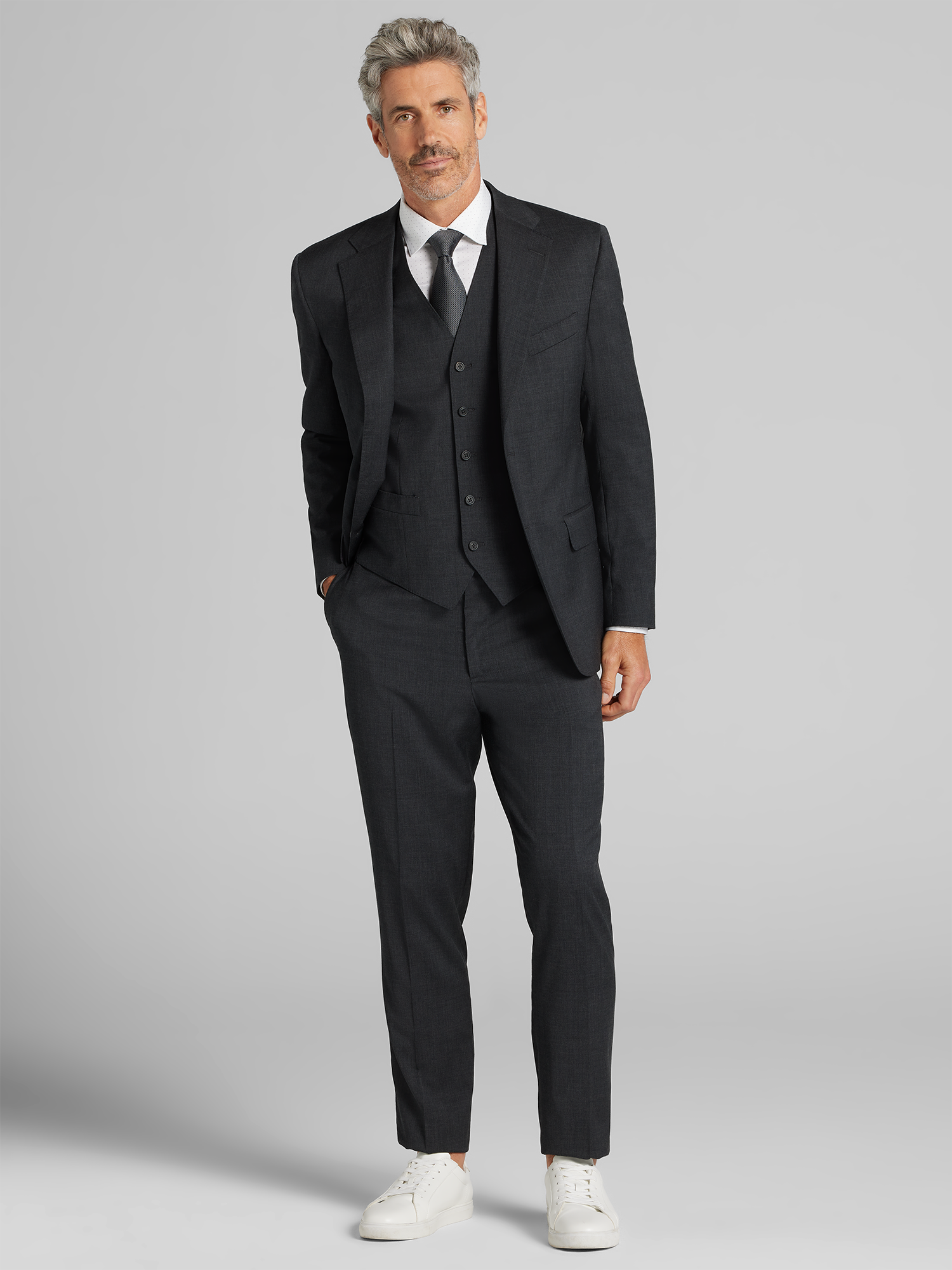 Joseph Abboud American Bespoke Modern Fit Wool Full Lined Suit 