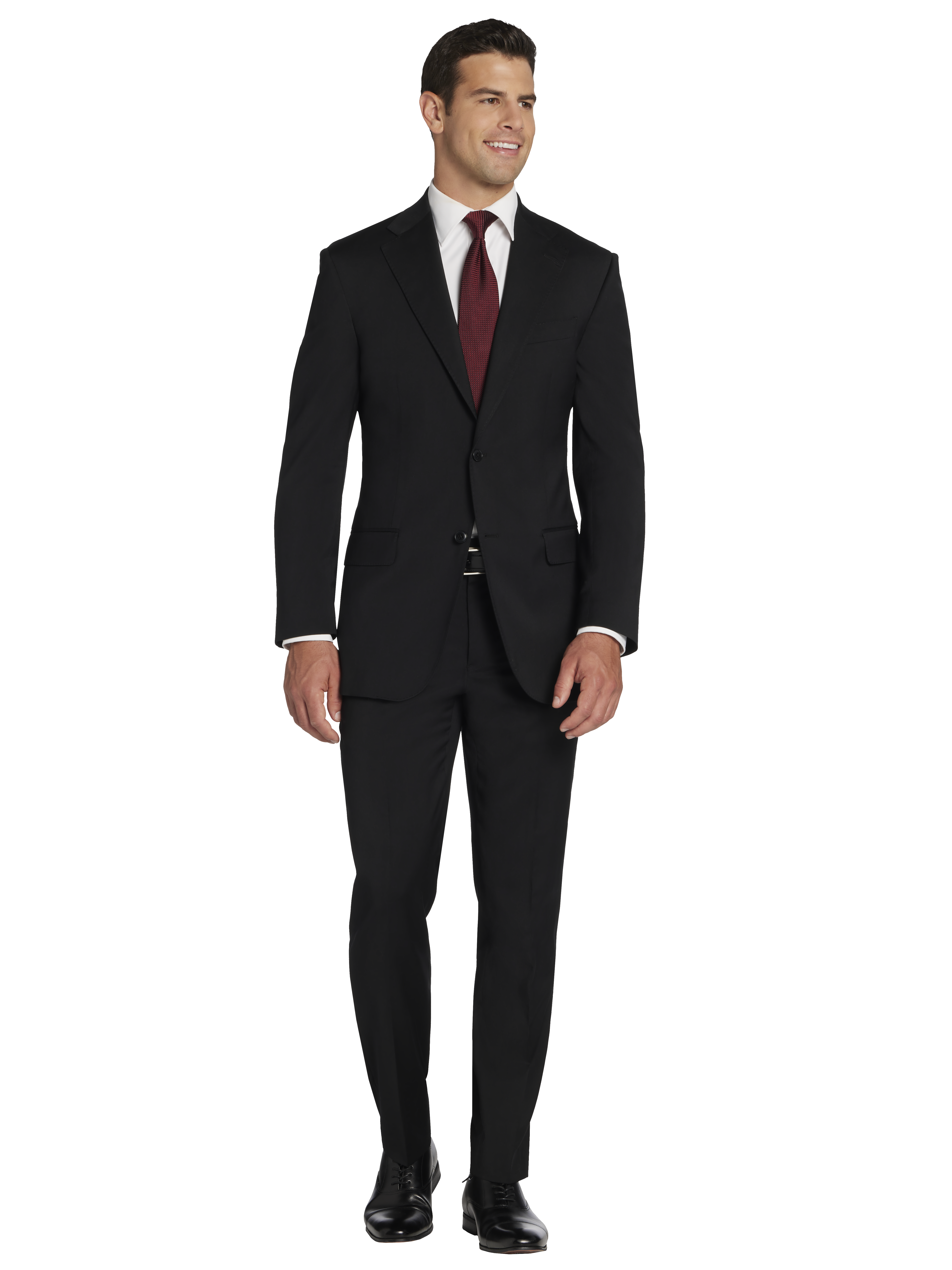 Joseph Abboud Classic Fit Premium Wool Men's Suit In Black