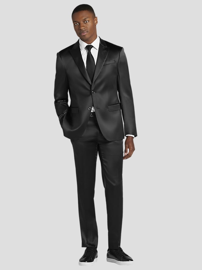 Egara Skinny Fit Shiny Suit