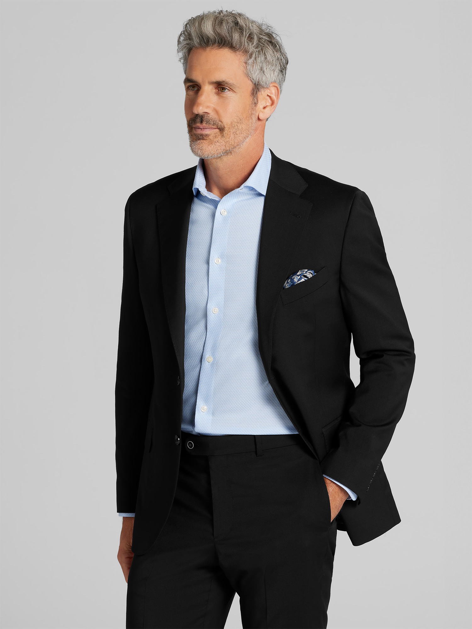 JOSEPH ABBOUD黒スーツL Joseph Abboud Modern Fit Suit Jacket, Black Solid | Men's Wearhouse