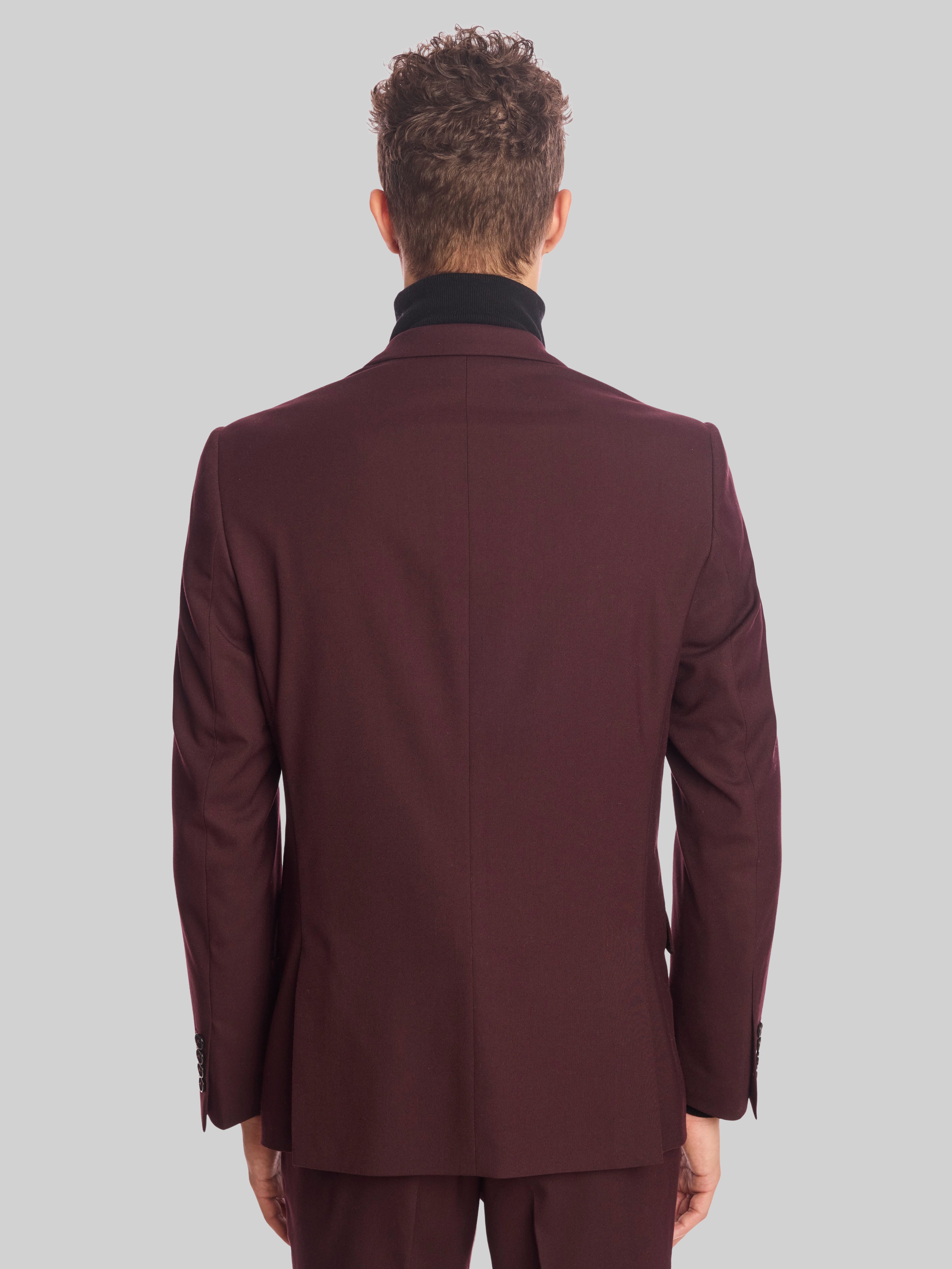 Slim Fit Solid Suit