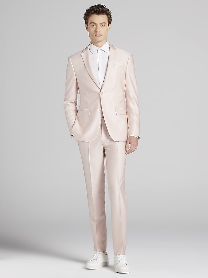 Egara Skinny Fit Shiny Suit
