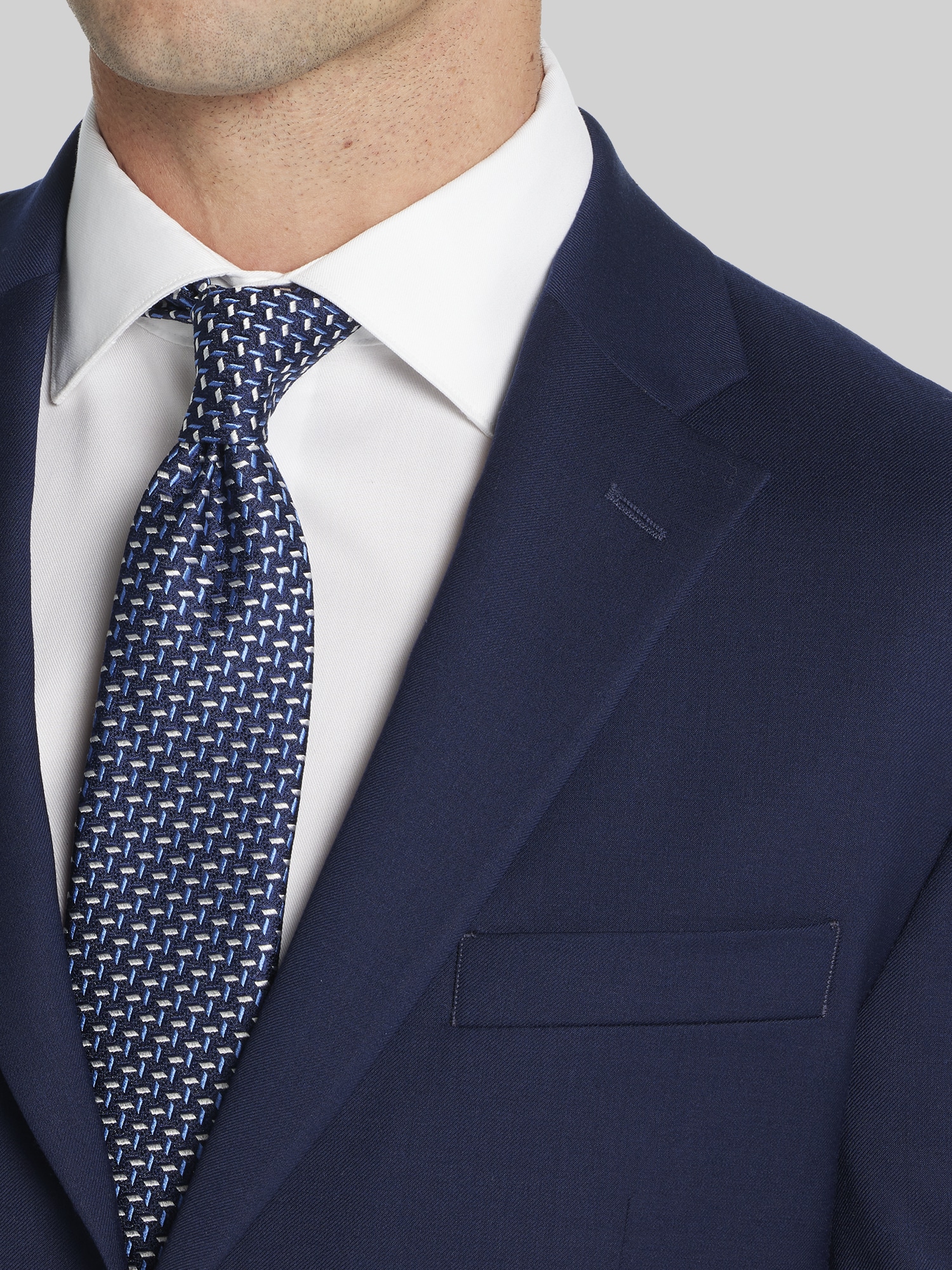 Joseph Abboud Classic Fit Premium Wool Blend Suit, Navy Solid