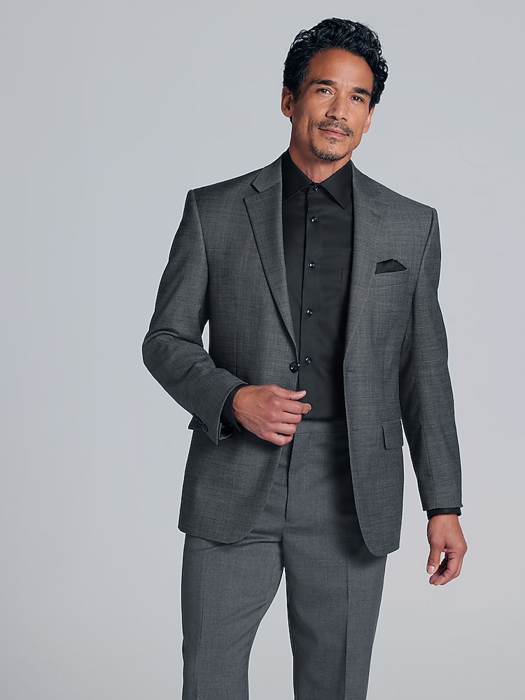 Joseph Abboud Classic Fit Premium Wool Blend Suit, Gray Solid