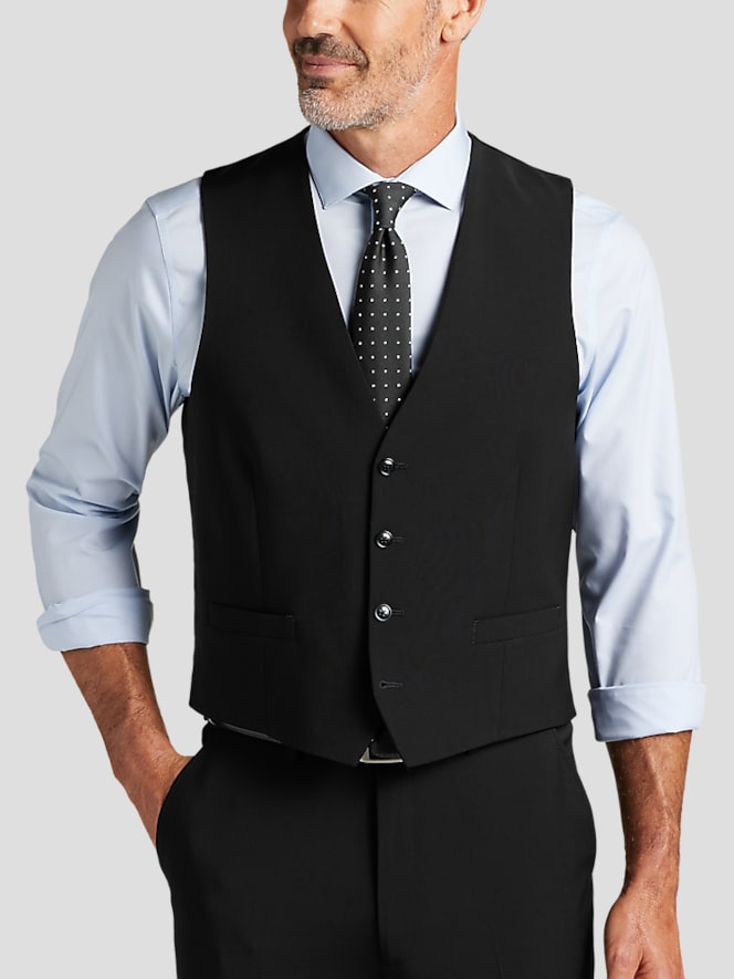 Calvin Klein X-Fit Slim Wool Blend Suit Vest