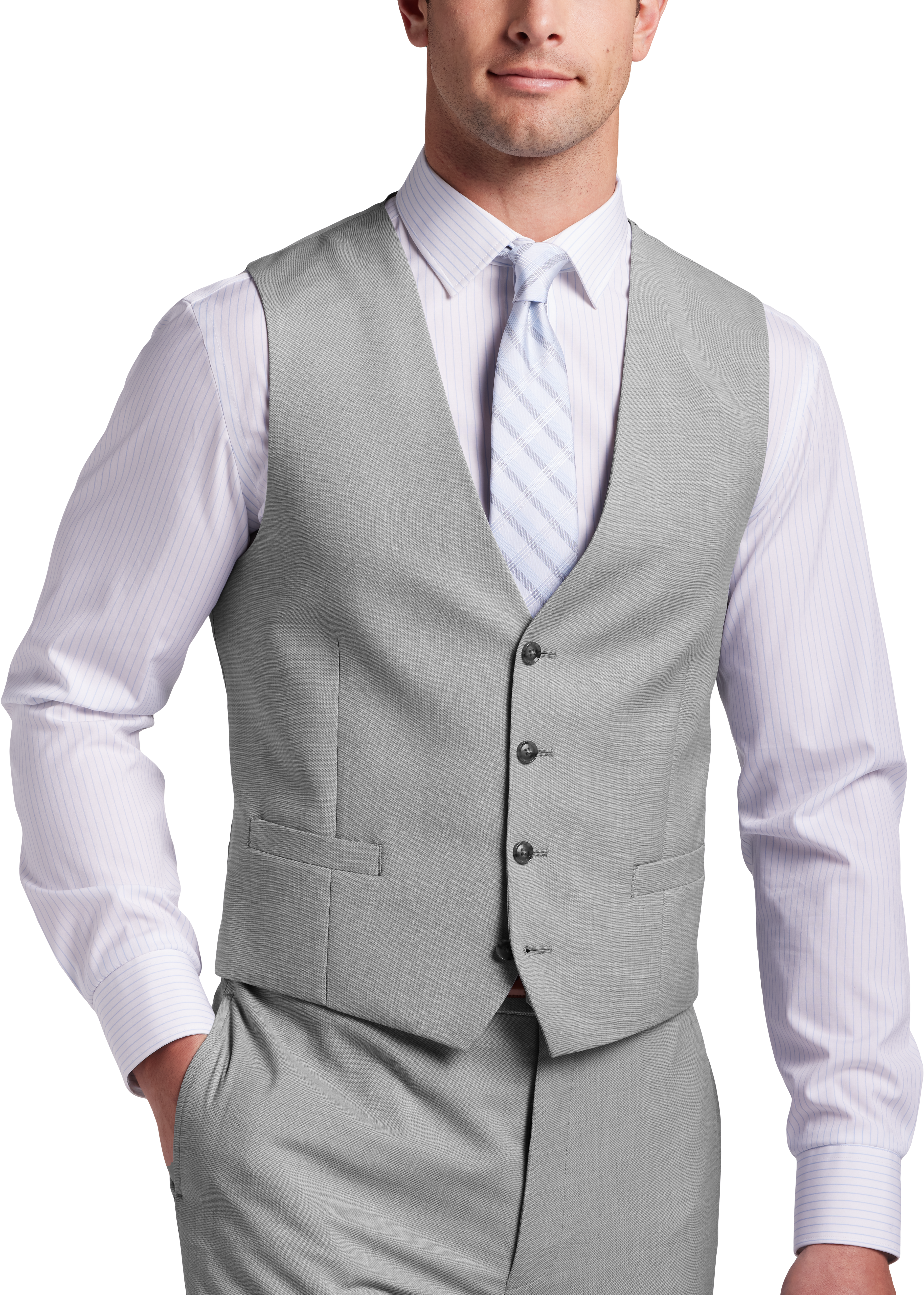 Gray Suit Vests