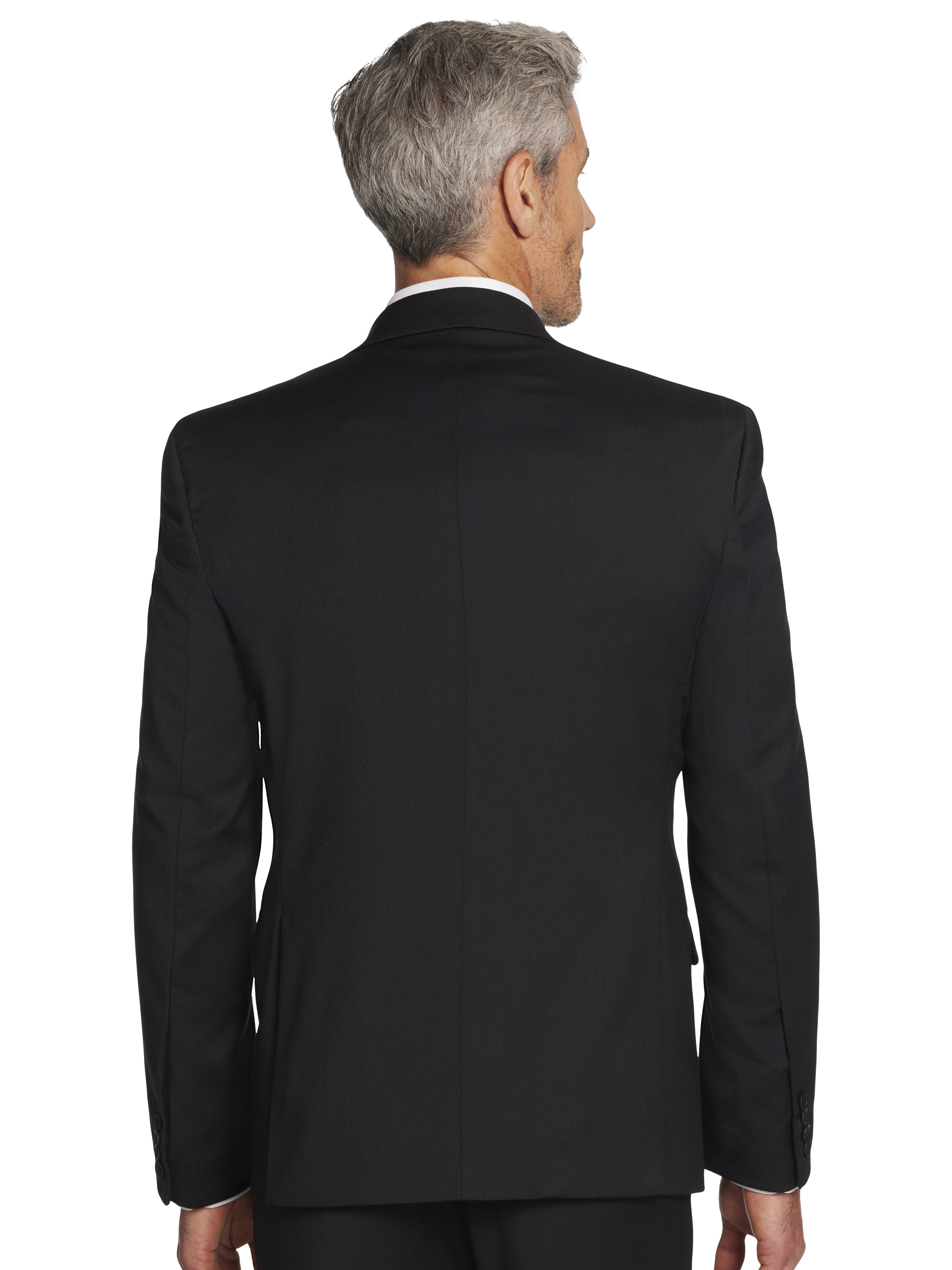 Pronto Uomo Platinum Executive Fit Wool Blend Suit, Black | 2 