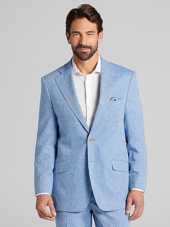 Joseph &Amp; Feiss Modern Fit Linen Blend Suit
