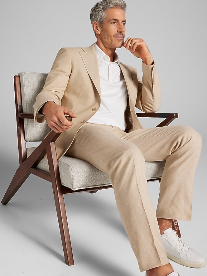 Joseph &Amp; Feiss Modern Fit Linen Blend Suit