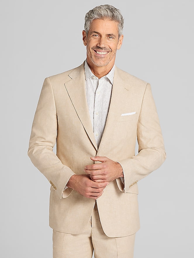 Joseph &Amp; Feiss Modern Fit Linen Blend Suit